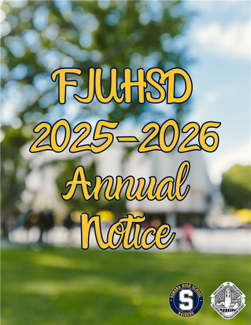  FJUHSD 2025-2026 Summer Update & Annual Notice
